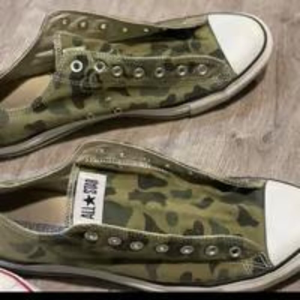 Vintage Converse Camouflage Sneakers